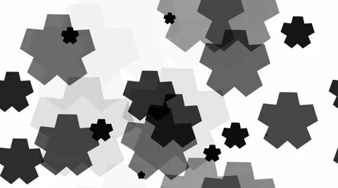 Tileable black star array Video stock 47002300