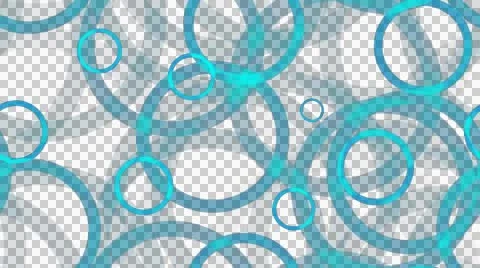 Tileable blue ring lines with alpha Stock Footage 46717465