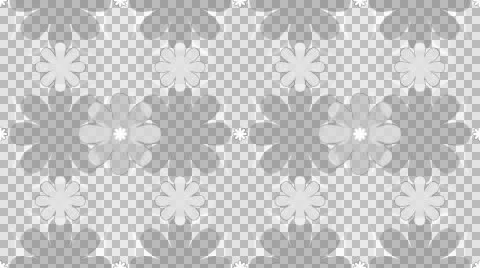 Tileable decorative flower matte with alpha Video stock 47000743