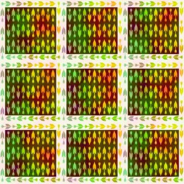 Tileable floral decorative pattern with sunspots Stock Illustration