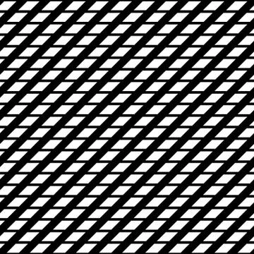 Tileable grid / mesh geometric pattern series. Repeatable monochrome texture. Stock Illustration