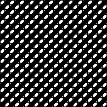 Tileable grid / mesh geometric pattern series. Repeatable monochrome texture. Stock Illustration
