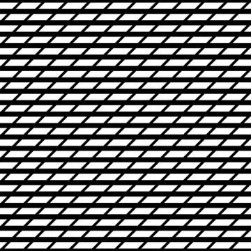 Tileable grid / mesh geometric pattern series. Repeatable monochrome texture. Stock Illustration