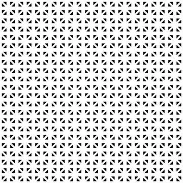 Tileable grid / mesh geometric pattern series. Repeatable monochrome texture. Illustrazione stock