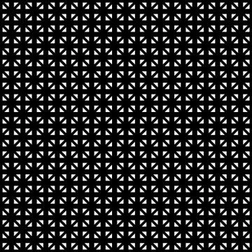 Tileable grid / mesh geometric pattern series. Repeatable monochrome texture. Stock Illustration