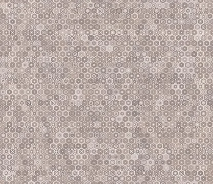 Tileable hexagon background. Bold stacked rounded hexagons mosaic cells. Br.. Stock Illustration