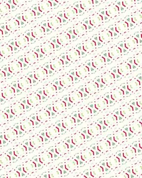 Tileable outline background pattern in blush pink, misty rose, parchment, sage g Stock Illustration