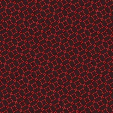 Tileable outline background pattern in crimson red, dark sepia, deep espresso, f Stock Illustration