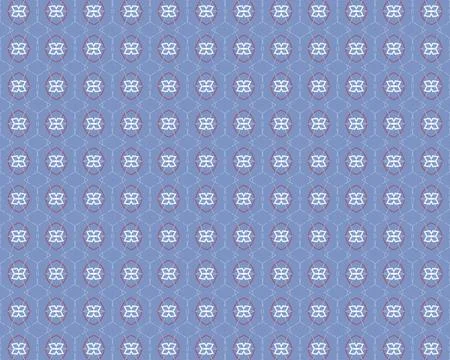 Tileable outline background pattern line art with dusty rose, soft slate, mist b Stock Illustration