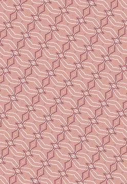 Tileable outline background pattern line art with milk mist, soft clove, hibiscu Stock Illustration