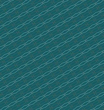 Tileable outline background pattern line art with frost mint, sea foam, deep eme 스톡 일러스트
