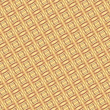 Tileable outline background pattern outline composition in deep ocean, maize, sa 스톡 일러스트