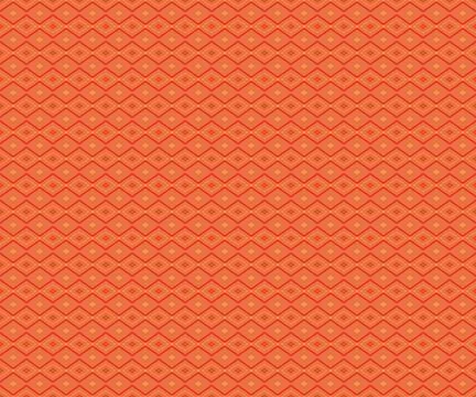 Tileable outline background pattern outline composition in vermilion, deep orang Stock Illustration