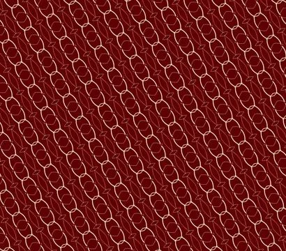 Tileable outline background pattern outline composition in bisque, rust, deep br Stock Illustration