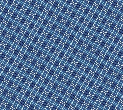 Tileable outline background pattern outline composition in abyss blue, steel blu Illustrazione stock