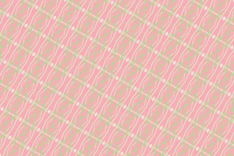 Tileable outline background pattern outline composition in coral pink, soft peta イラスト素材