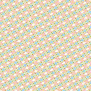 Tileable outline background pattern in pistachio, pale yellow, butterscotch, taf Stock Illustration