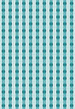 Tileable outline background pattern in pure white, turquoise, teal blue, deep pi Stock Illustration