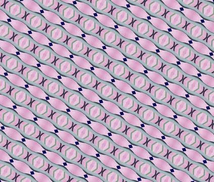 Tileable outline background pattern single-line style in sage mist, slate blue, Stock Illustration