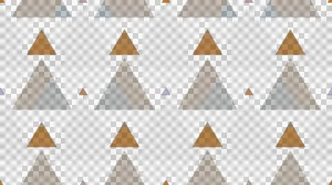 Tileable triangle gold pattern with alpha Video stock 46717612