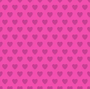 Tileable valentine's day heart patterned background Stock Illustration