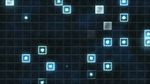 Tiled Background and Light Animation - Loop Blue Video stock 53796973