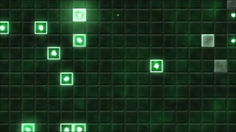 Tiled Background and Light Animation - Loop Green Stock Footage 53816500