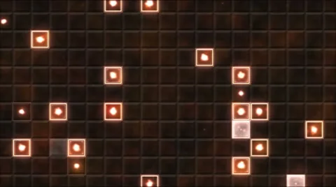 Tiled Background and Light Animation - Loop Orange Stock Footage 53828795