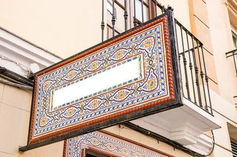 Tiled billboard Foto stock