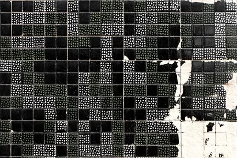 Tiled brick work background or texture Stock Photos