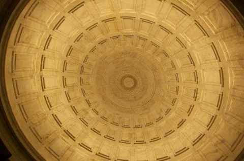 Tiled Ceiling of Washington DC monument Foto stock