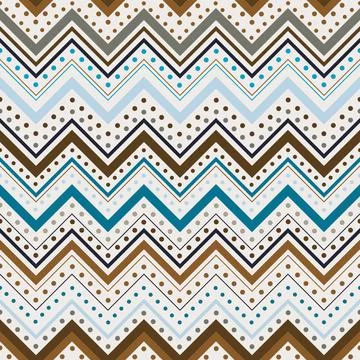 Tiled chevron seamless zigzag pattern Stock Illustration