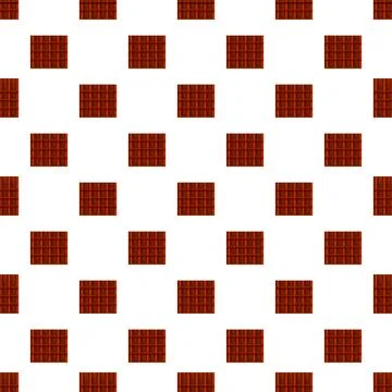 Tiled chocolate bar seamless repeating pattern background Illustrazione stock