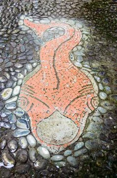 Tiled fish Stock Photos