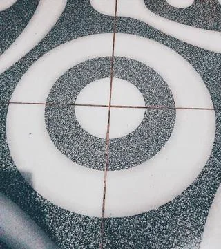 Tiled floor pattern Stock Photos