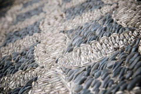 Tiled floor view Foto stock