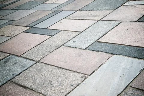 Tiled floor view Stock Photos