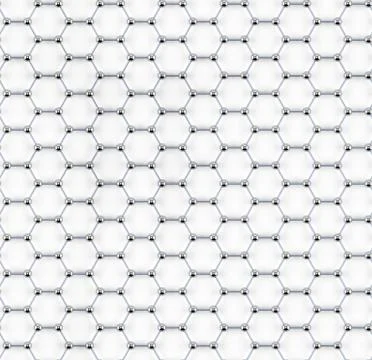 Tiled graphene sheet model イラスト素材