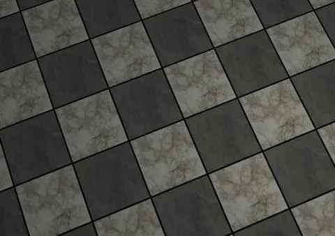 Tiled marble floor Stock Illustration