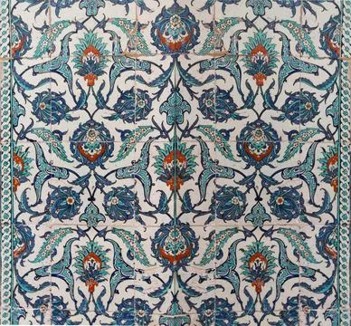 Tiled mosaic wall Stock Photos