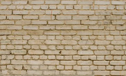 Tiled old brick wall background in Kyiv, Ukraine Stock Photos