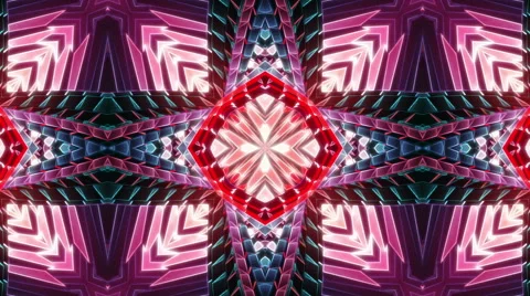 Tiled Pattern  Kaleidoscopic Stock Footage 45855880