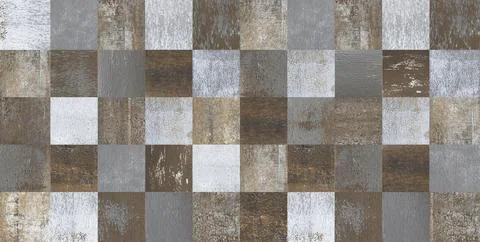 A tiled pattern with various decorative cement rug textures designs. 스톡 일러스트