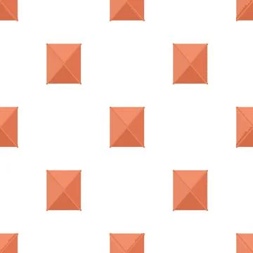 Tiled roof top view pattern seamless vector Ilustração Stock