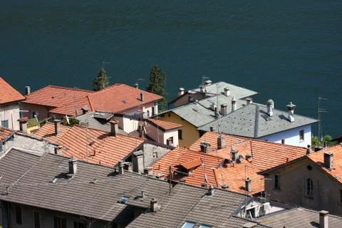 Tiled roofs Foto stock