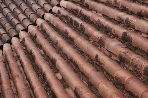 Tiled roofs Foto stock