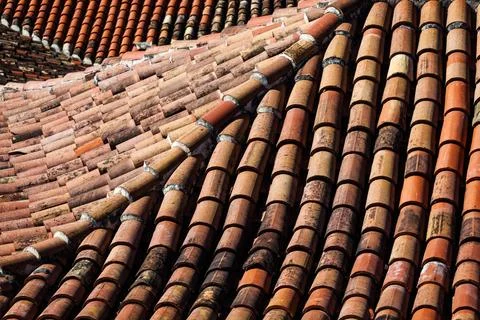 Tiled roofs Stock Photos