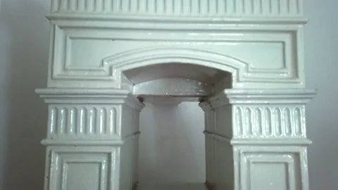 Tiled stove 4k Video stock 157446487