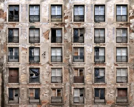 Tiled texture of a slum Stock Photos