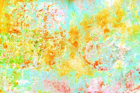 Tiled wall with knocked down square tiles, rough grunge background, cracks .. Stock Illustration